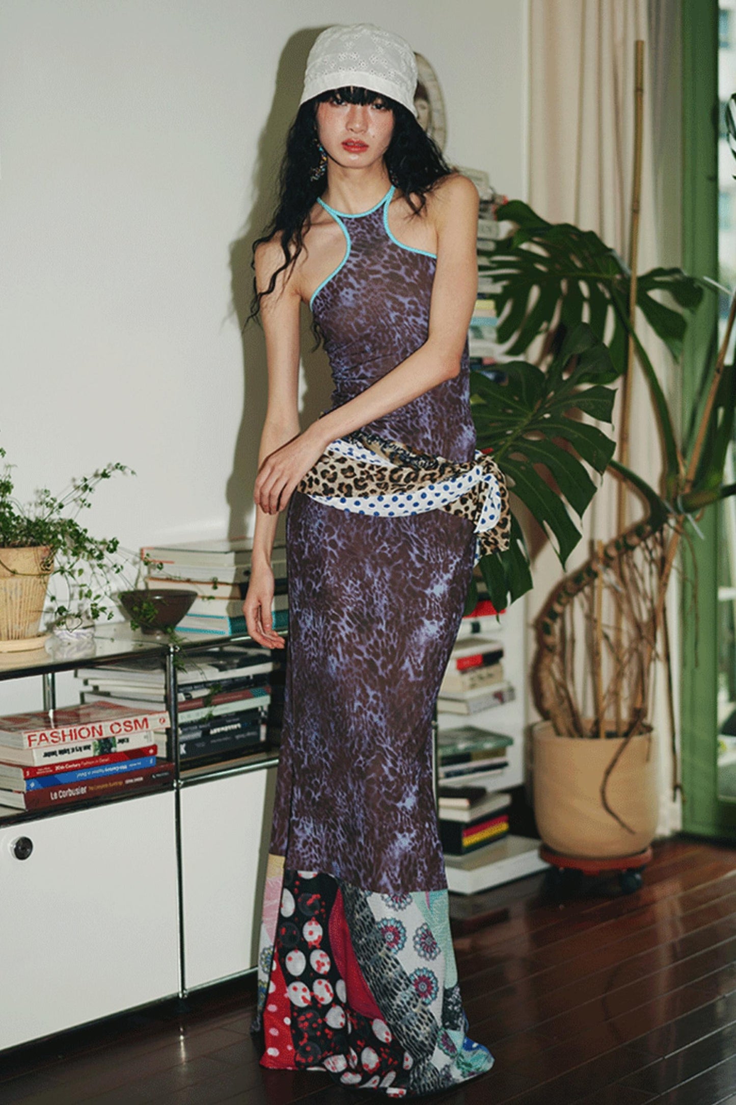 Leopard Fishtail Skirt