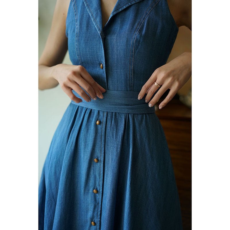 Viscountess Denim Dress