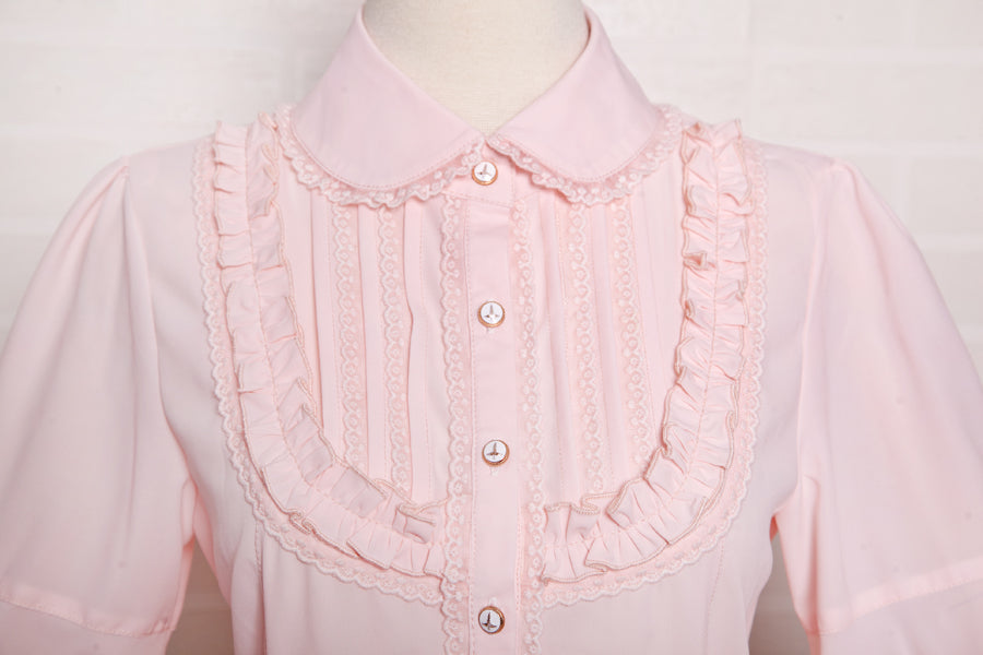 Yilia - Elegant Lamb Sleeve Chiffon Lolita Blouse