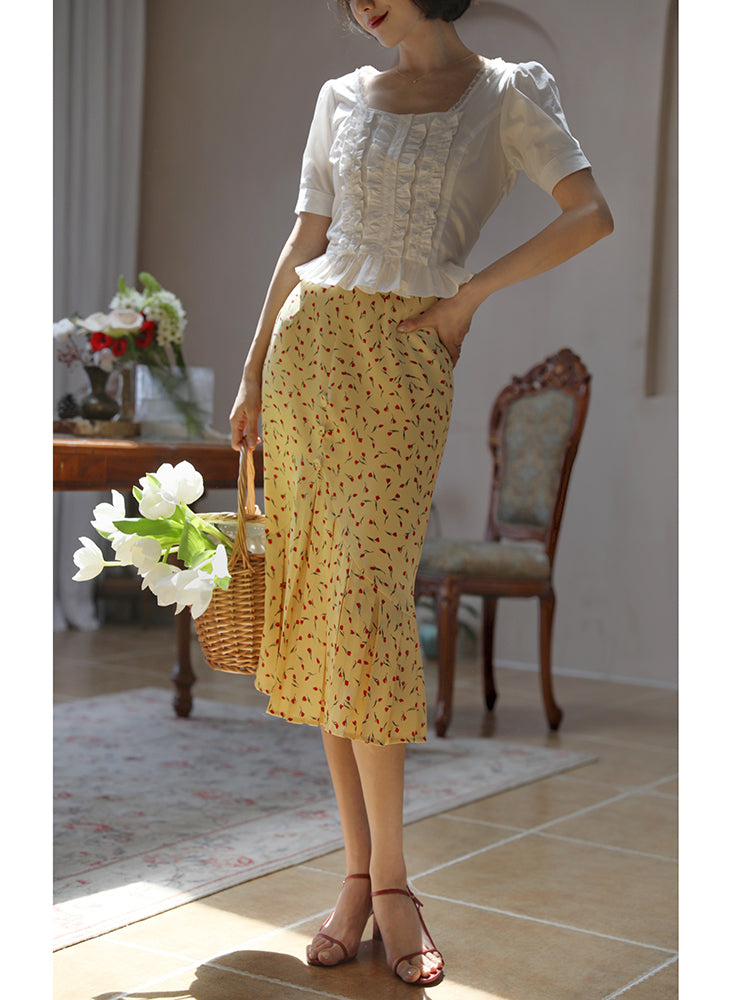 Countess Floral Vintage Skirt