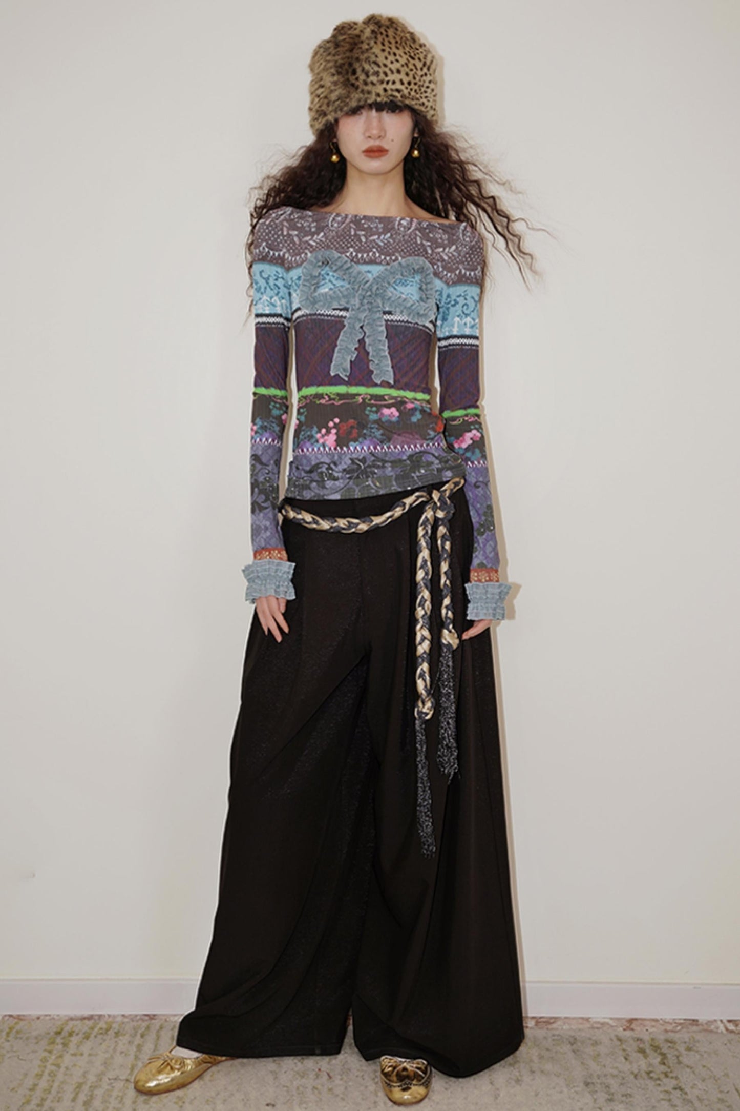 Retro Christmas Bow Collage Tee