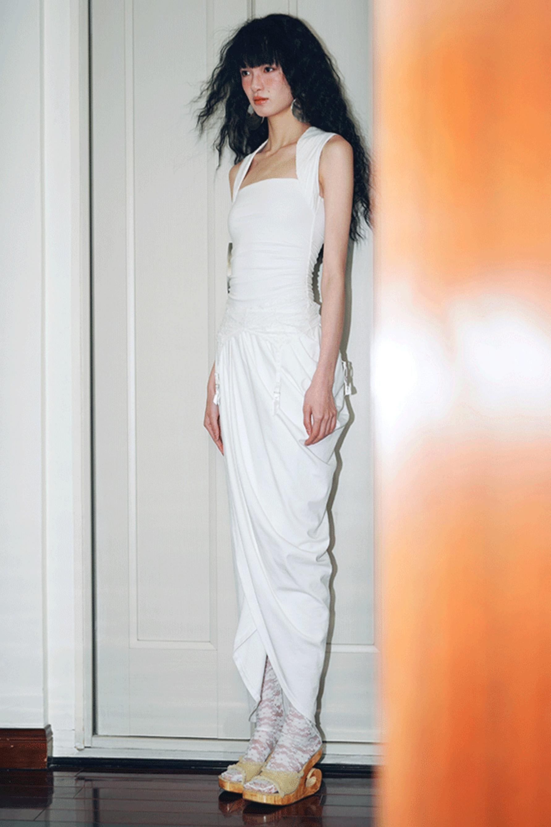 Western Style Draped Dress