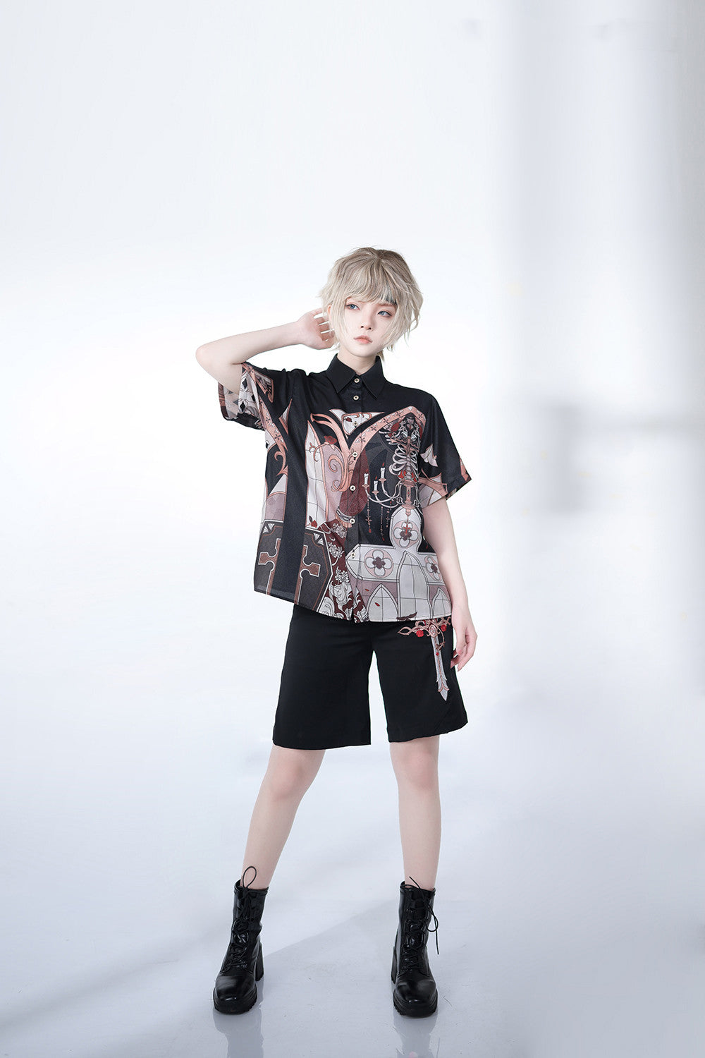 Princess Chronicles - Night Instructions - Short Sleeve Ouji Blouse