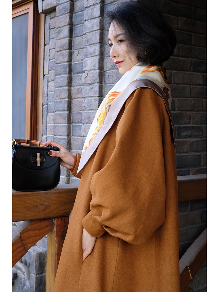 Western lady classical wool coat