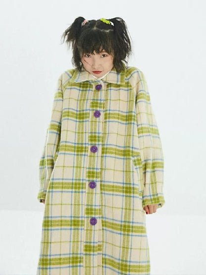 Long Sandwich Warm Tweed Coat【s0000006236】