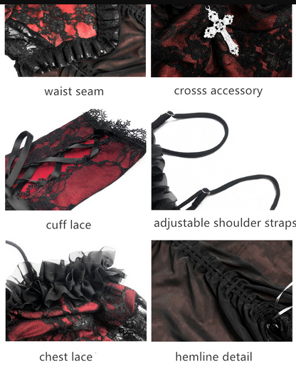 Blood Supply - Drawstring Christmas Gothic Lolita Long Dress