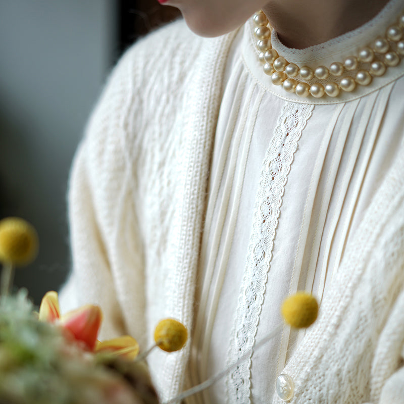 embroidered classical blouse