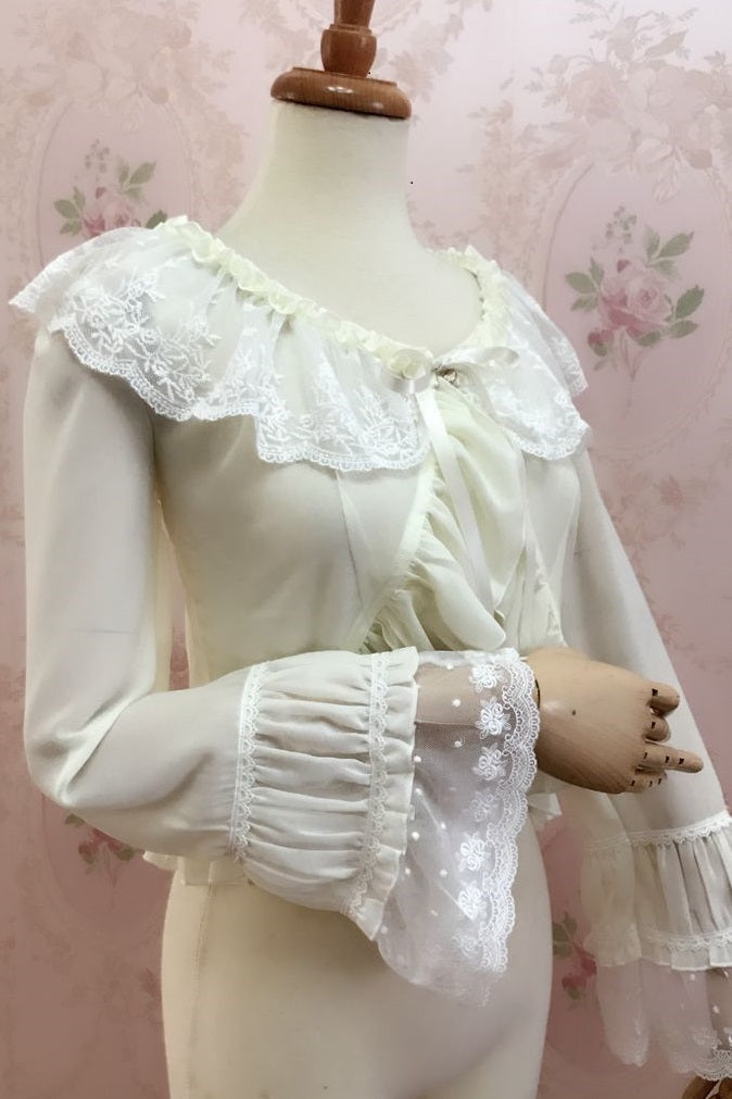 Yilia - Sweet Shell Lolita Chiffon Blouse