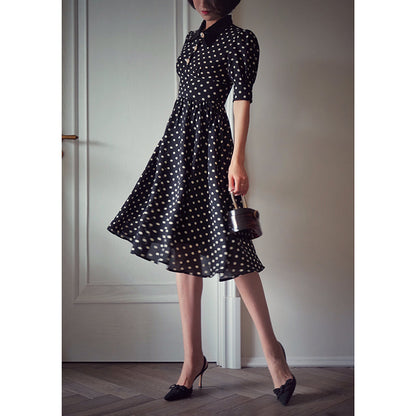 retro polka dot dress