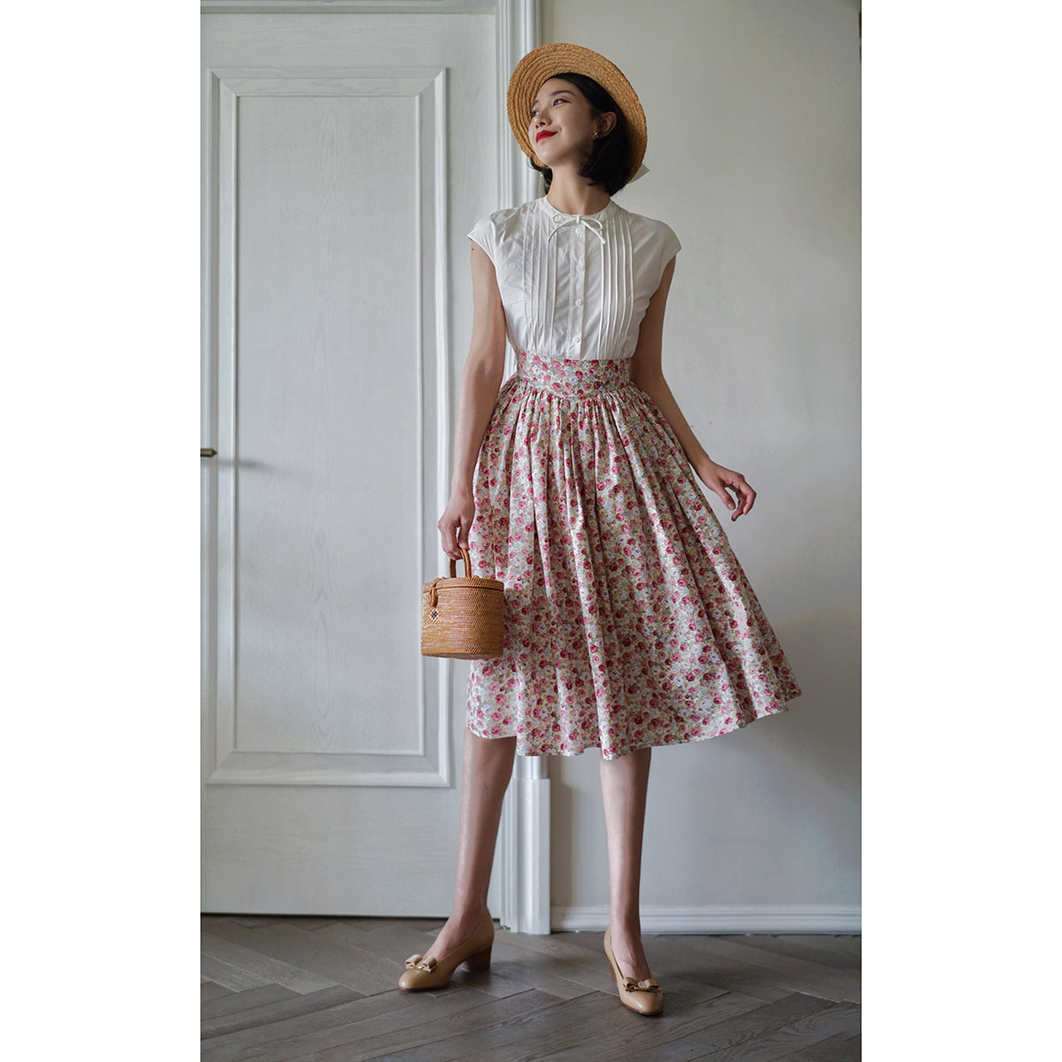 Brooklyn Sweetheart Floral Vintage Skirt