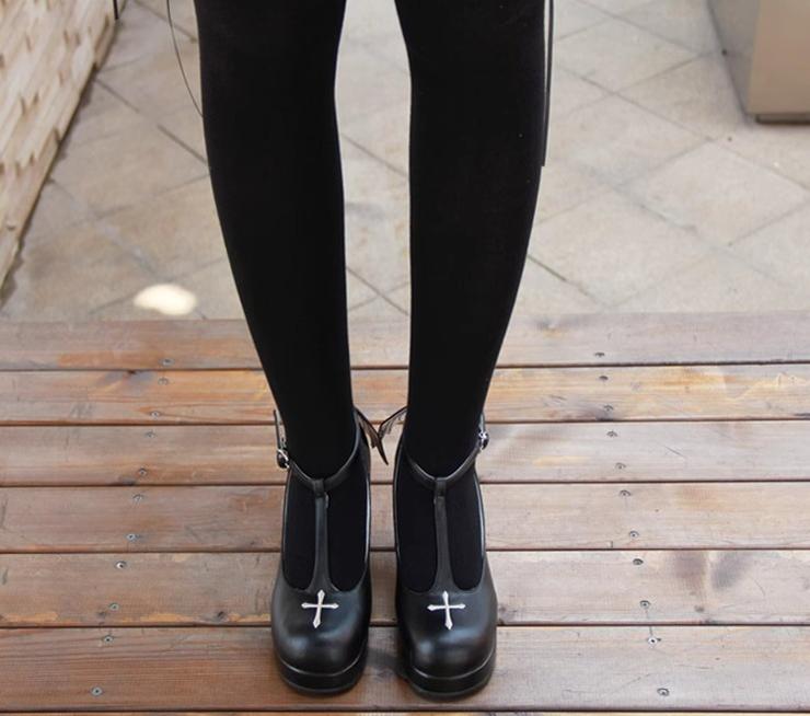 Angelic Imprint - Gothic Lolita Wings and Cross Shoes for Chistmas