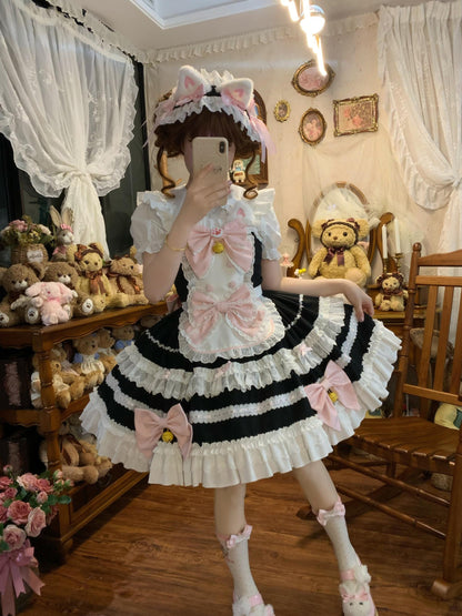 Sugar Girl - MeowRin SweetMaid - Sweet Lolita JSK, Adjustable Straps
