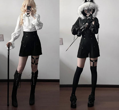 Gazing Galactic - Ouji Lolita Hight Waist Shorts