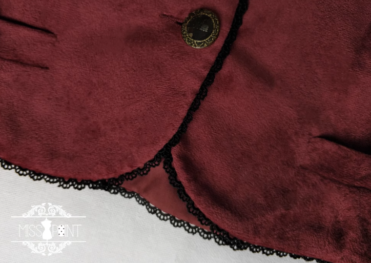 Miss Point - Ode to Joy - Elegant Lolita Winter Velvet Vest Customized