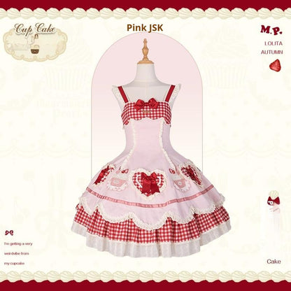Mademoiselle Pearl - Cup Cake - Sweet Lolita OP Dress Kawaii Lolita JSK SK