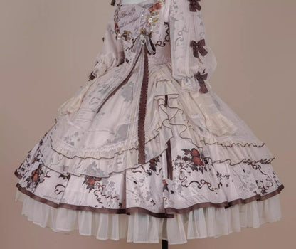 Miaoplus - Romantic Seizure - Sweet Lolita OP Mutton Sleeve Lolita Dress