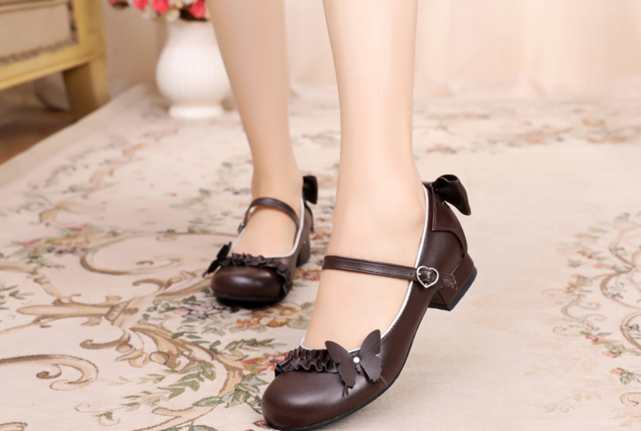 Sosic - Stand Still and Don't Fly - Daily Sweet Lolita Round Toe Handmade Shoes