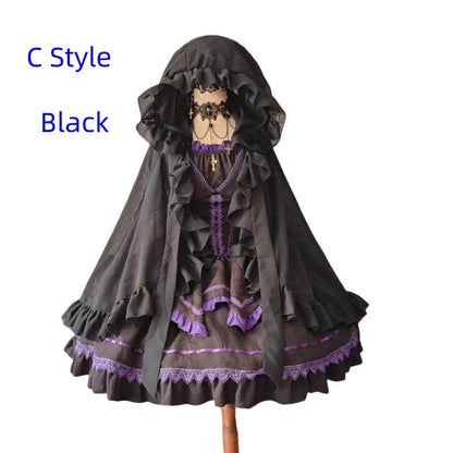 Teddy Bear - Sheer Lolita Cardigan Long Sleeve Lolita Cape Rabbit Ear