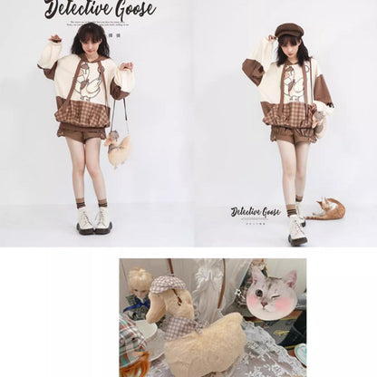 Piggy Bun - Famous Detective Goose - Kawaii Lolita Bag and Hat