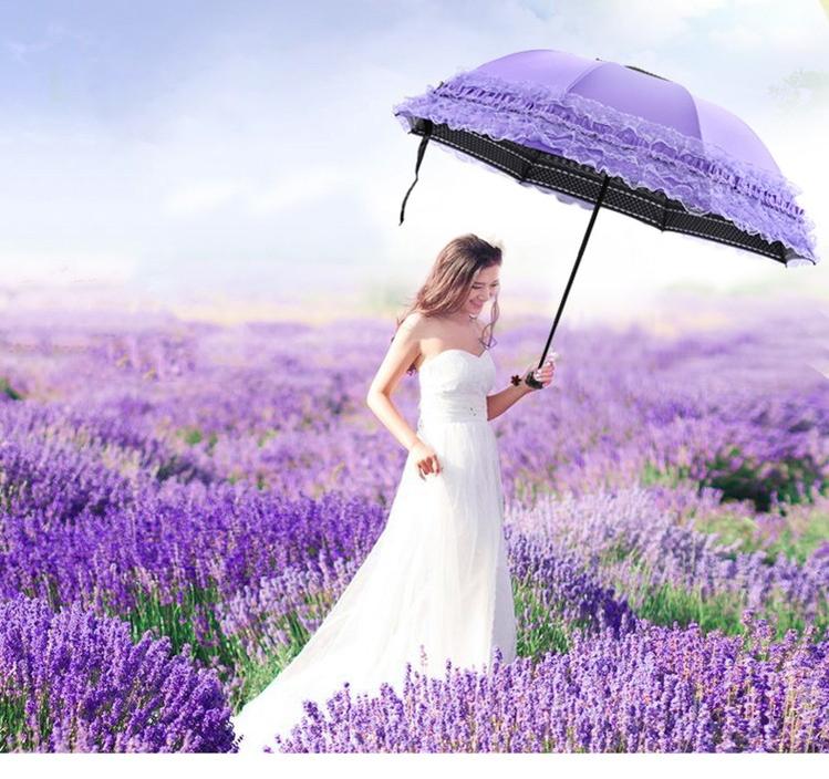 Qiteng - Daily Lolita Lace Princess Sunshade Parasol