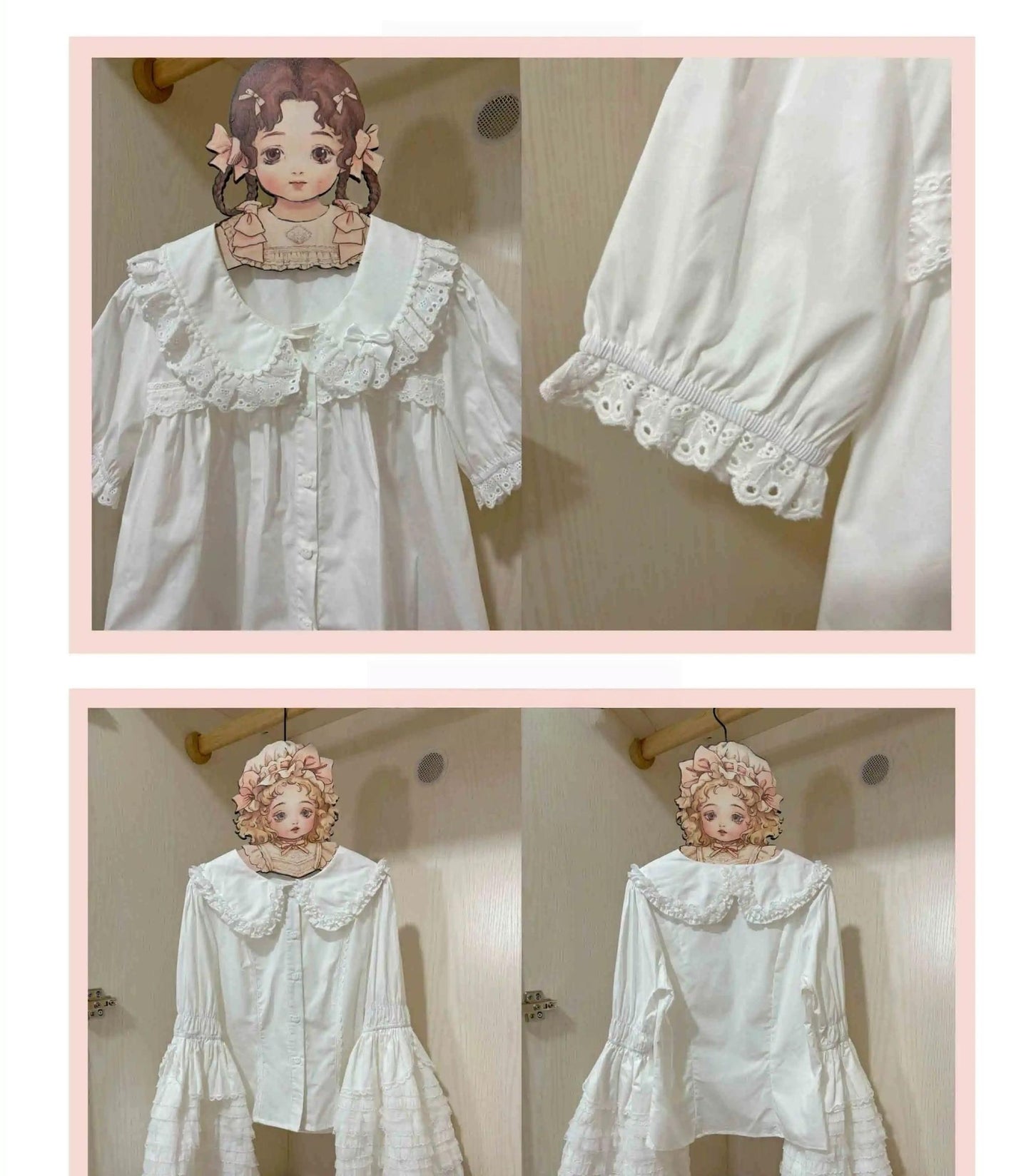 MeowMeow - Rabbit Box - Cotton Peter-pan Collar Lolita Blouse