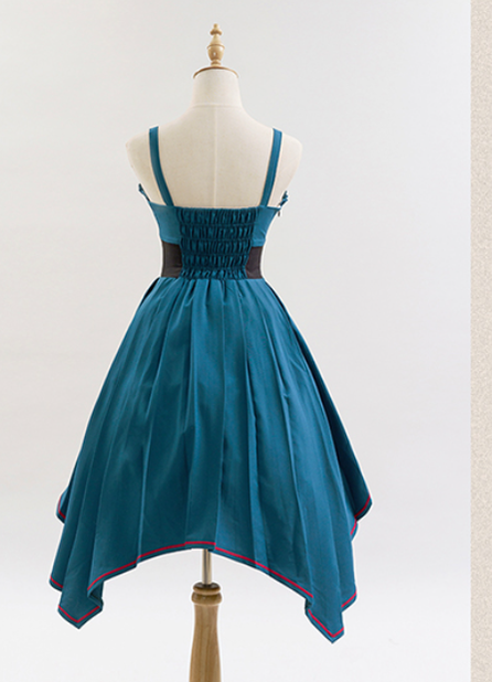 Cyan Lolita - Dwanguard - Military Lolita JSK and Jacket