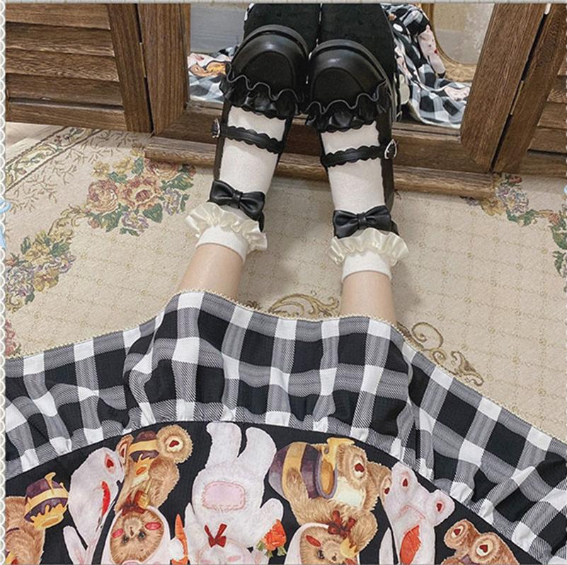 Sheep Puff - Mei Lulu - Lolita Japanese Lace Single Shoes