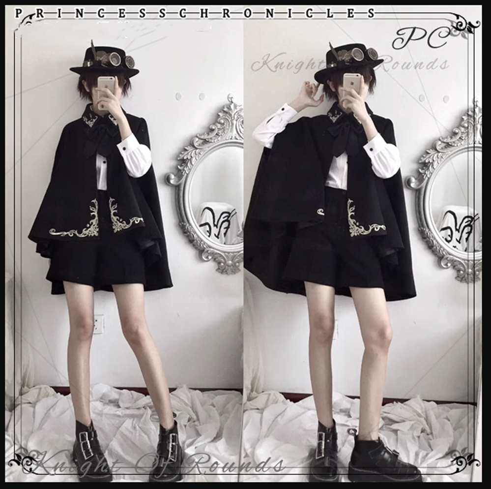 Princess Chronicles - Medieval Ouji Lolita Embroidered Cape