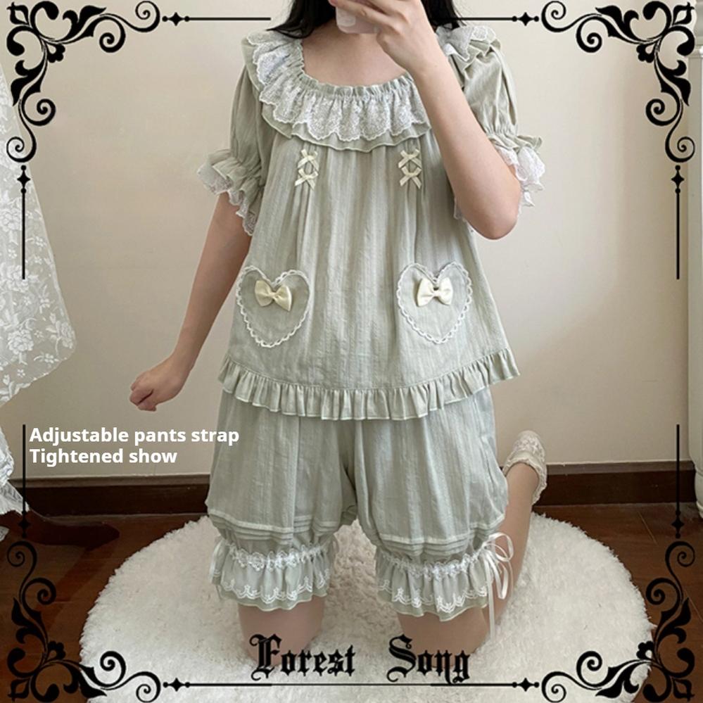 Forest Song - Daily Lolita Bloomers Strap Adjustable Shorts