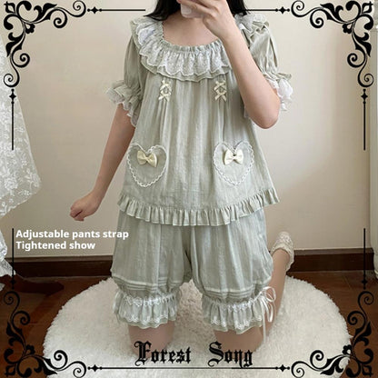 Forest Song - Daily Lolita Bloomers Strap Adjustable Shorts