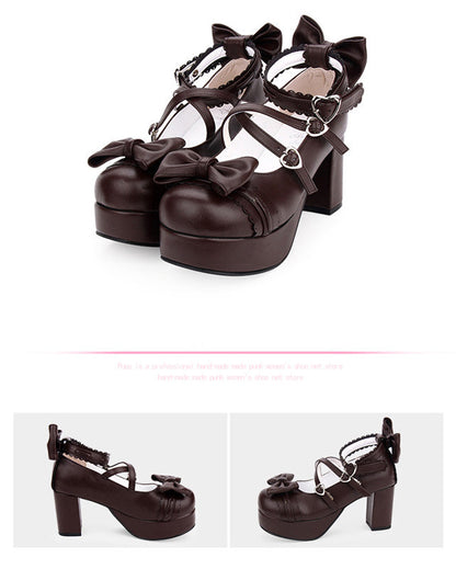 Angelic imprint - Sweet Lolita Heels Shoes Princess Tea Party Low Cut Shoes