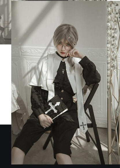 CastleToo - Holy Academy - Gothic Lolita Prince Skirt Set