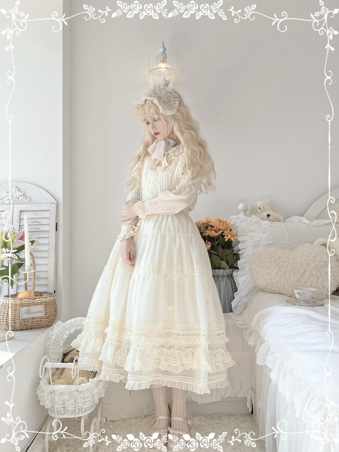 Tiny Garden - Swallowtail Butterfly - Elegant Lolita Salopette Multicolors