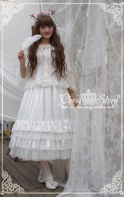 Chess Story - Le Printemps - Elegant Lolita Long Petticoat Half Dress