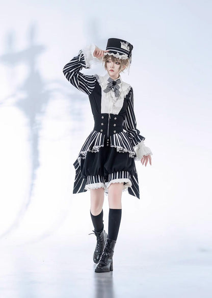 Princess Chronicles - Fancy Trick - Ouji Lolita Long Sleeve Shirt Vintage Shorts Suit
