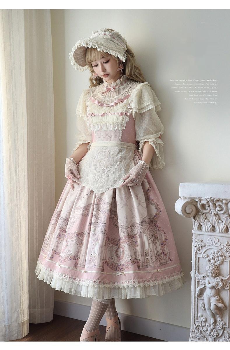 Urtto - Rococo - Spring Vintage Doll Lolita OP Dress with Light Upper