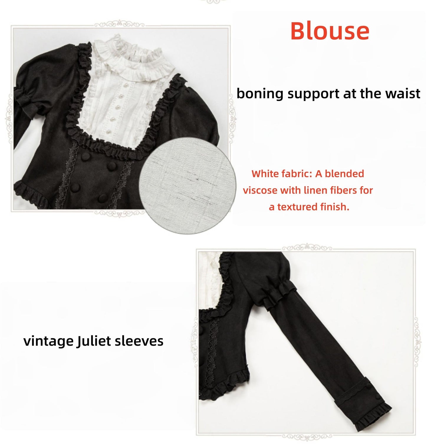 With PUJI - Fog City Time Difference - Classic Lolita SK & Blouse Suit