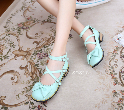 Sosic - Sweet Lolita Low Heel Shoes Multicolors
