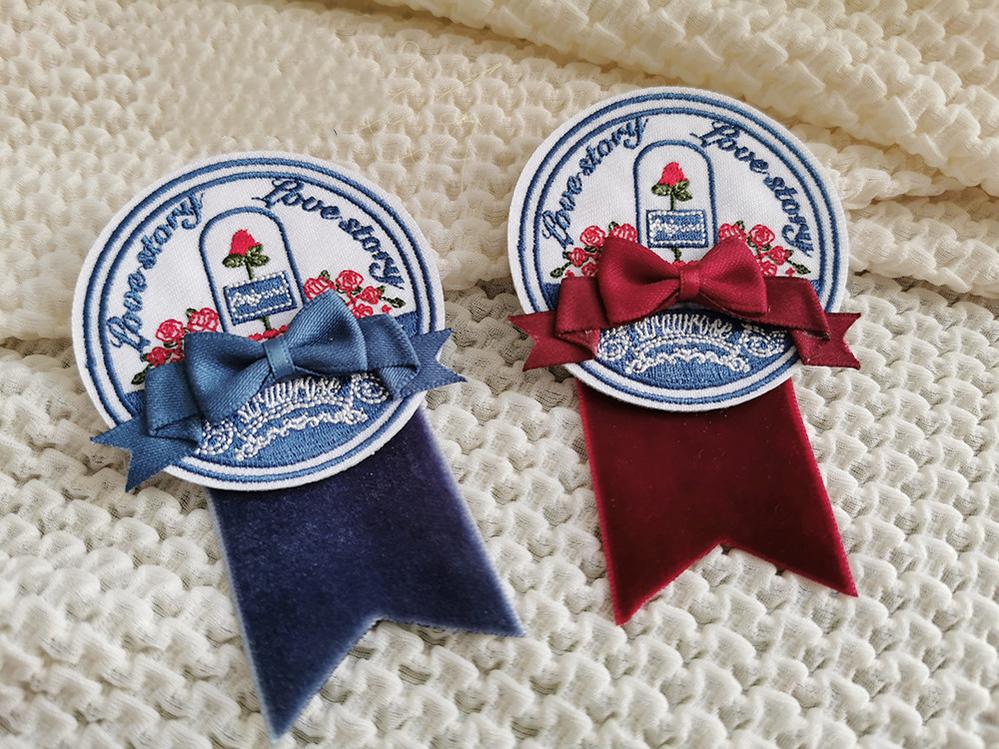 Miss Point - Berry Rose Lolita Accessories Collection KC Beret Necklace