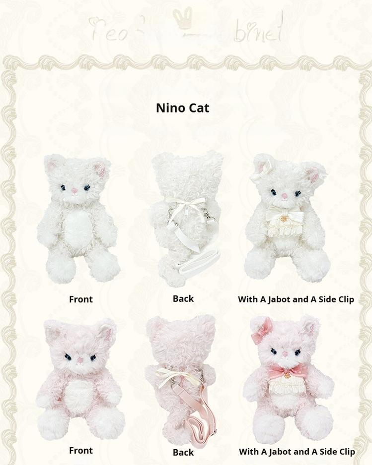 Mademoiselle Pearl - Pearl Doll Cabinet - Kawaii Lolita Plush Doll Bag with Outfit