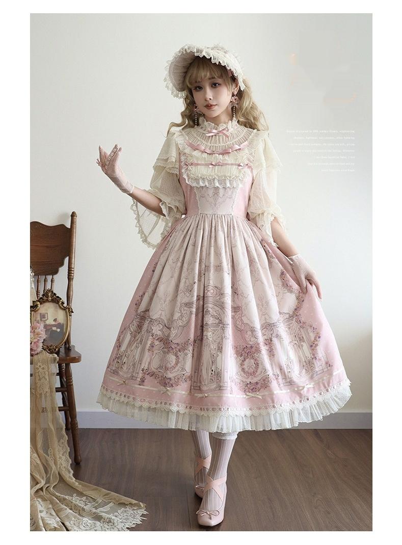 Urtto - Rococo - Spring Vintage Doll Lolita OP Dress with Light Upper