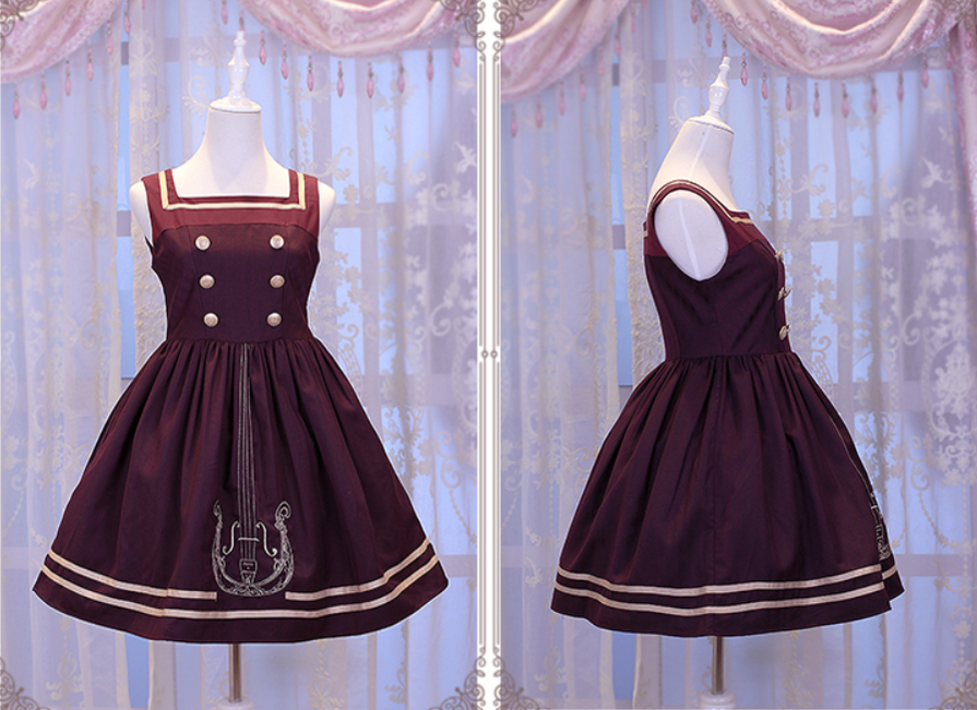 Chess Story - Magic Music School Series Fiddle Embroidery College Style Lolita JSK