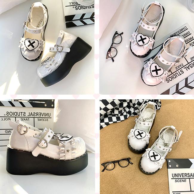 Beauty Bunny - Sweet Academy - Gothic Lolita Shoes Thick Sole Y2K Lolita Shoes