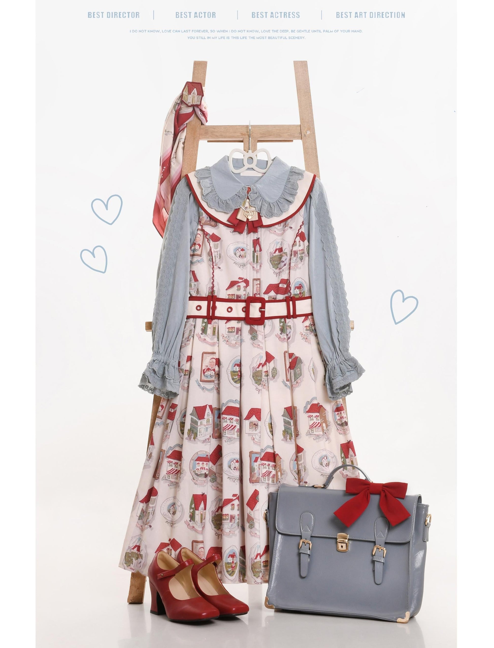 MIST - Lily - Kawaii Lolita Blouse Soft Girl Bubble Puff Sleeve