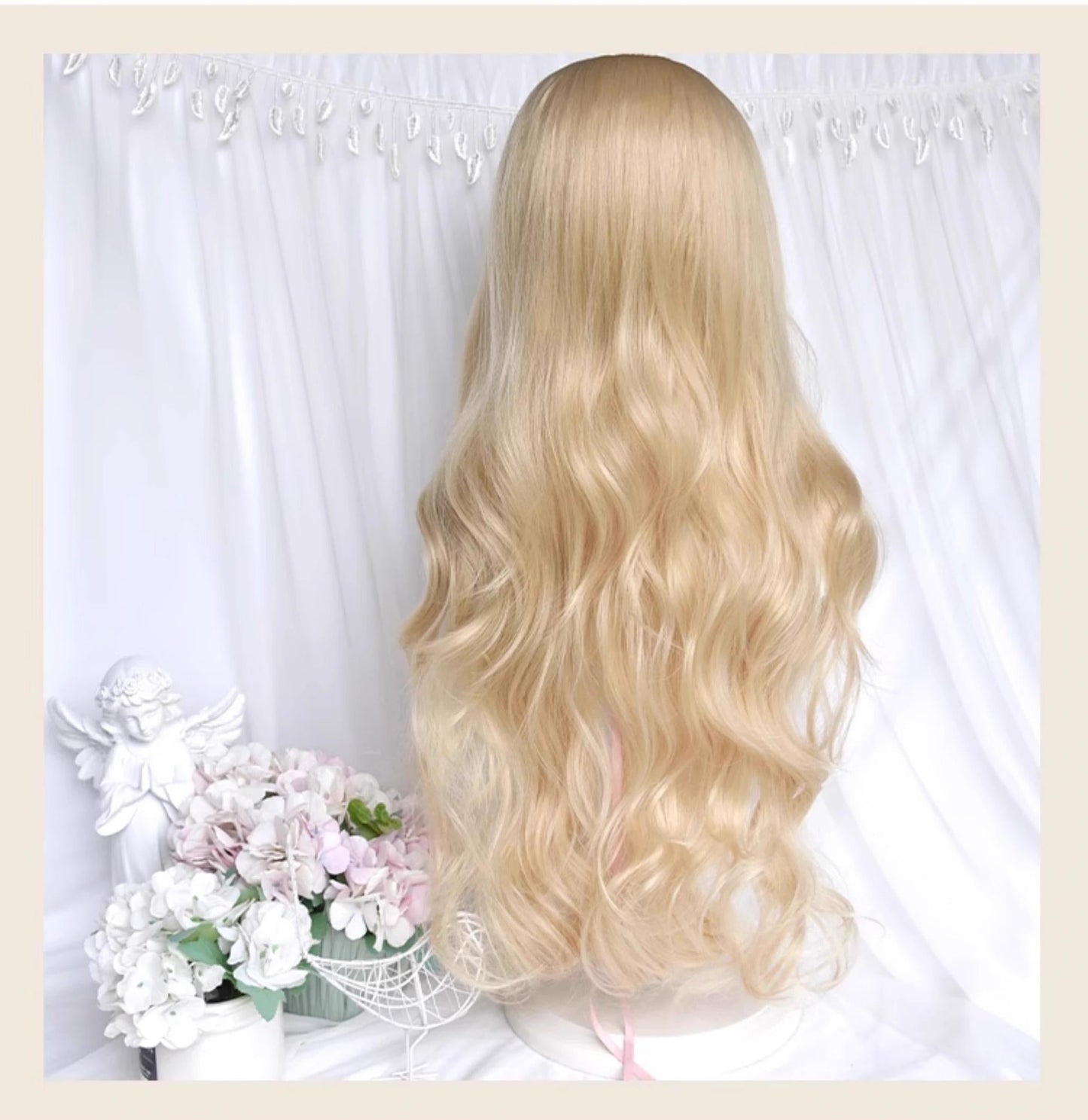 Sinwavy - Elegant Lolita Platinum Wig Long Curly Layered Wig