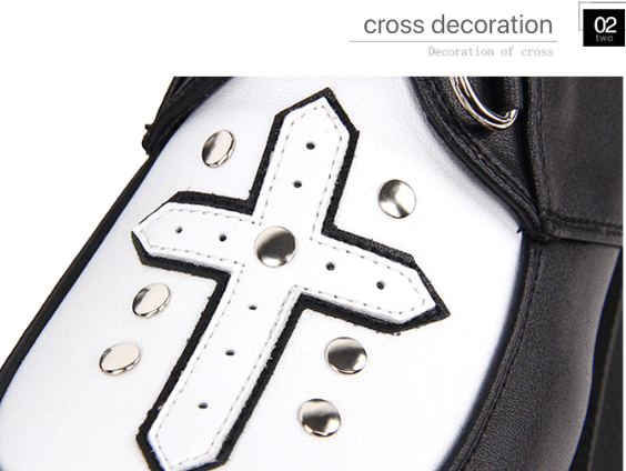 Angelic Imprint - Gothic Lolita Cross Classic Platform Shoes