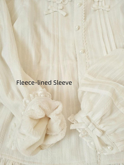 Youlan Lane - Cotton Sweet Lolita Blouse, Single / Fleece Lined Version