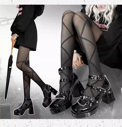 Witch's Night - Punk Lolita Heels Y2K Elegant Lolita Shoes