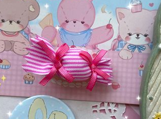 Bear Doll - Augustina - Sweet Lolita Candy Hair Clip and Brooch