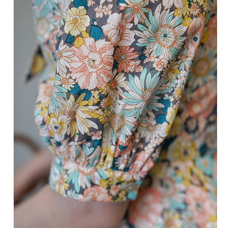 Flower field vintage dress